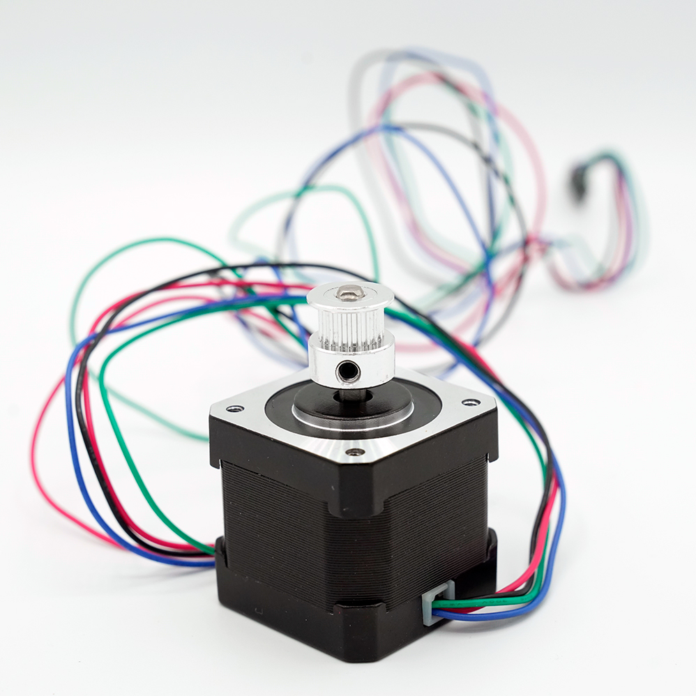 Pulley on a stepper motor