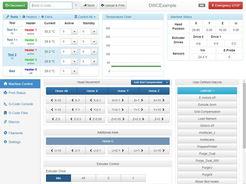 RepRapFirmware Web Interface