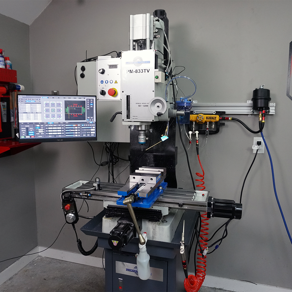 Precision Matthews 833TV Manual Benchtop Mill Converted to CNC