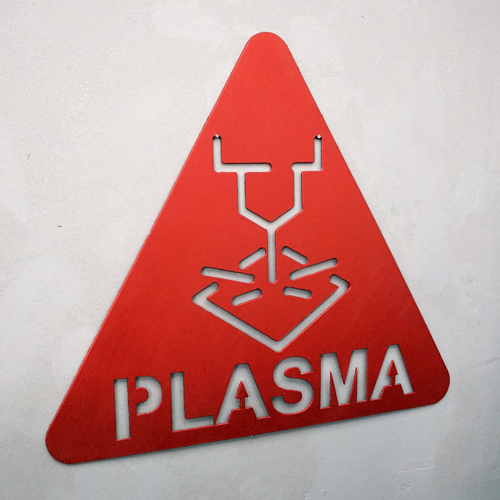 Plasma Cutting Warning Sign
