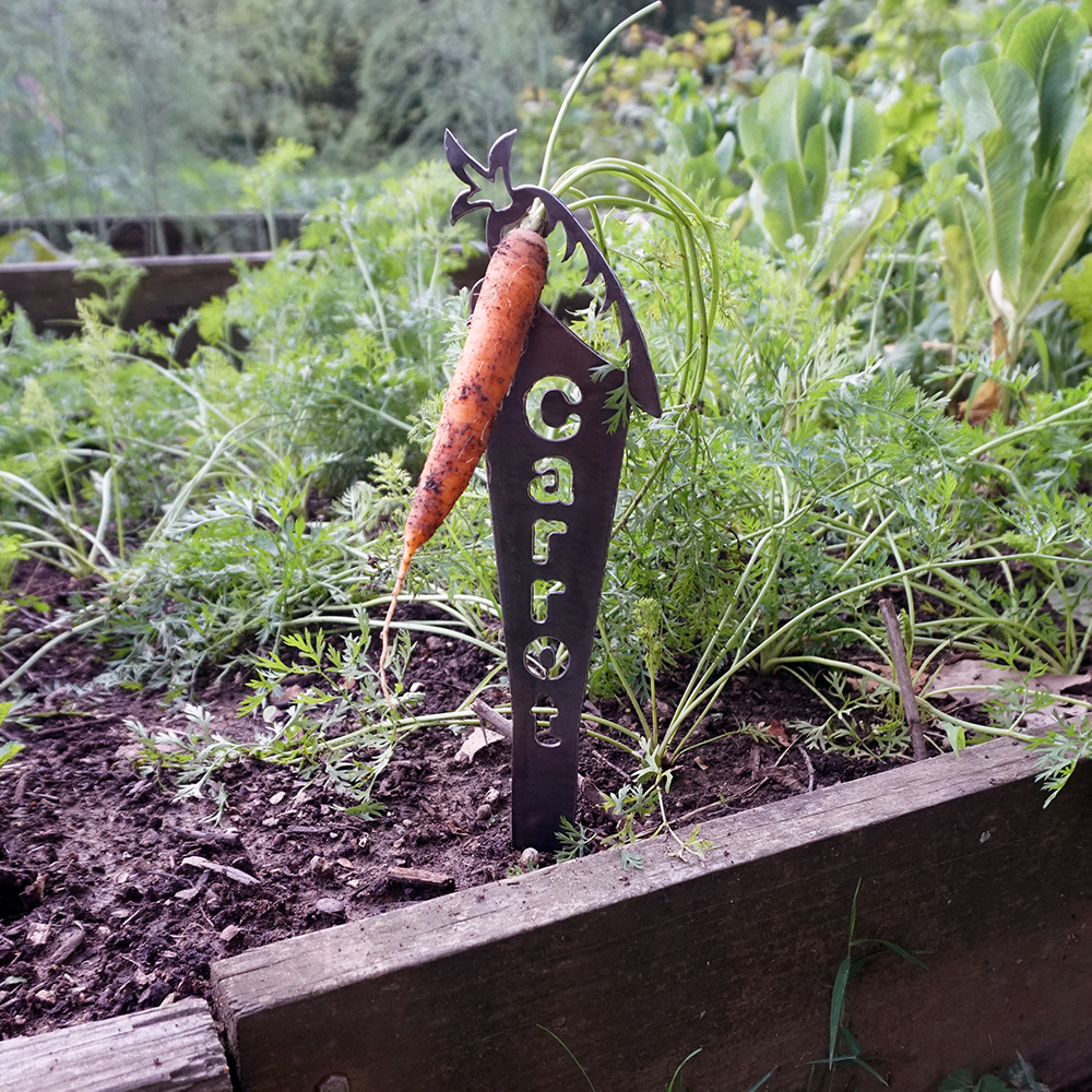 Plasma cut garden signs