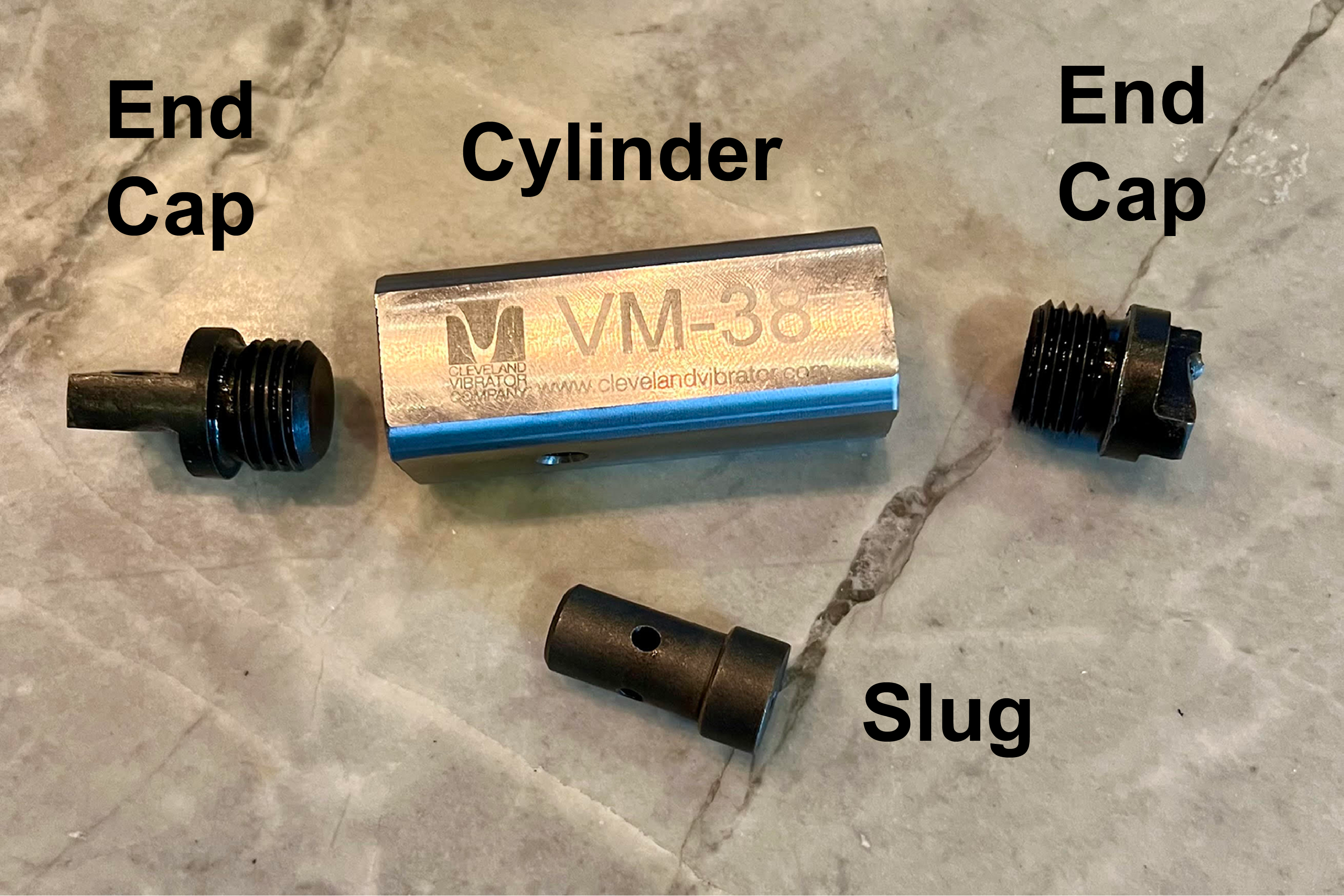 Inner workings of a linear piston vibrator