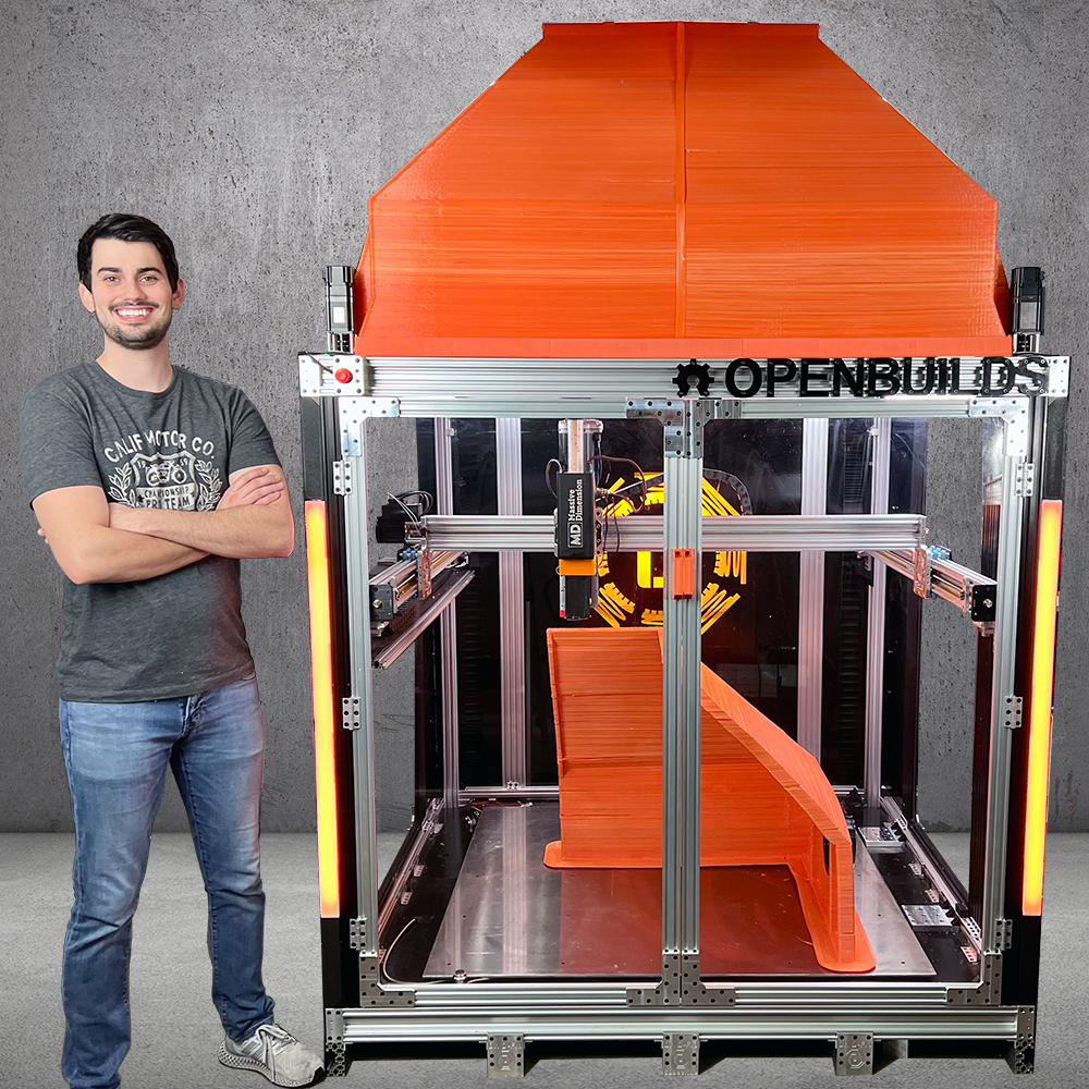 DIY Large Format 3D Printer with Pellet Extruderr