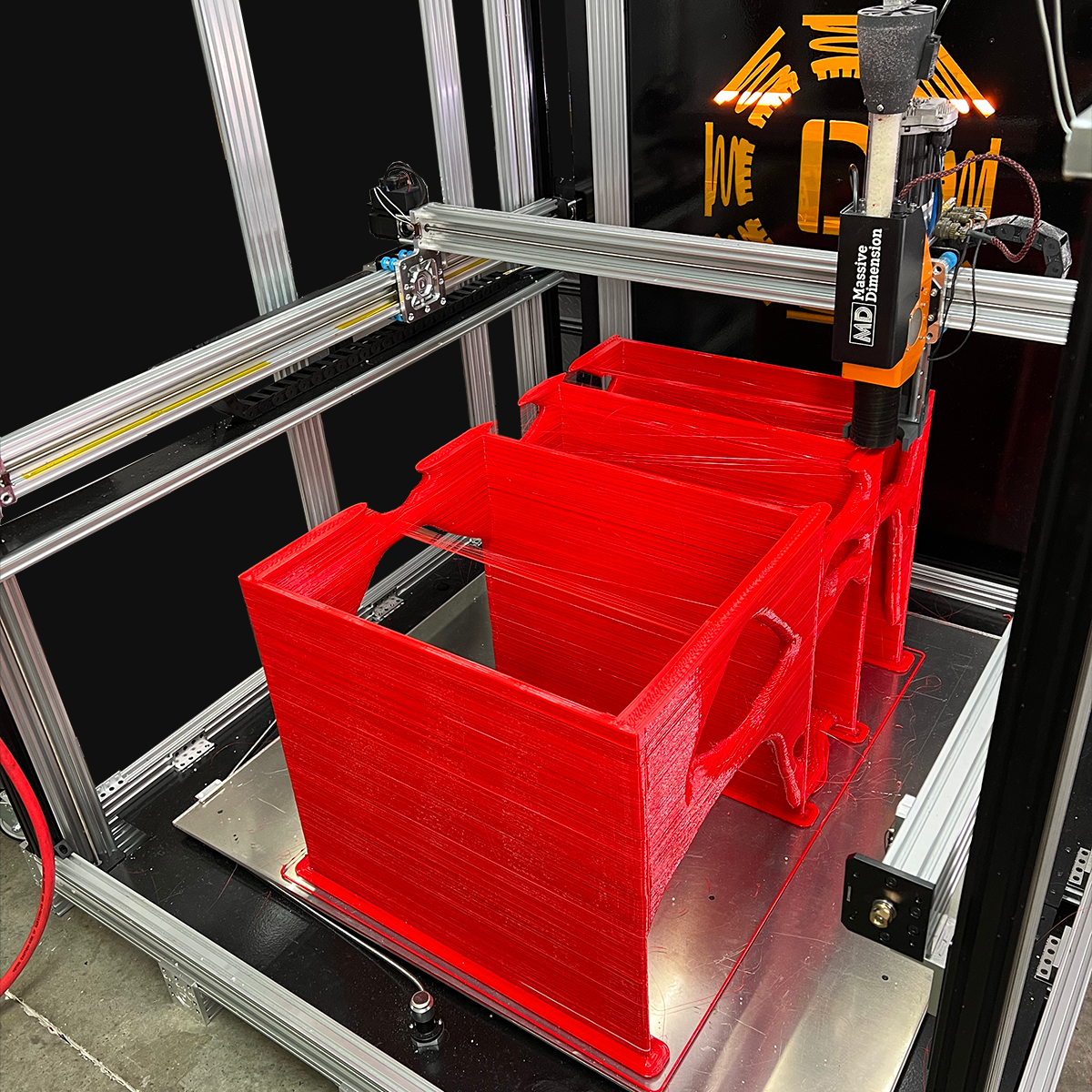 Large format printing of a generative design (AI) desk