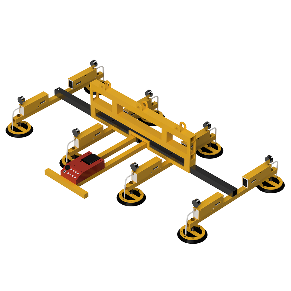 3D Rendering of DIY vacuum lifter for moving sheet metal