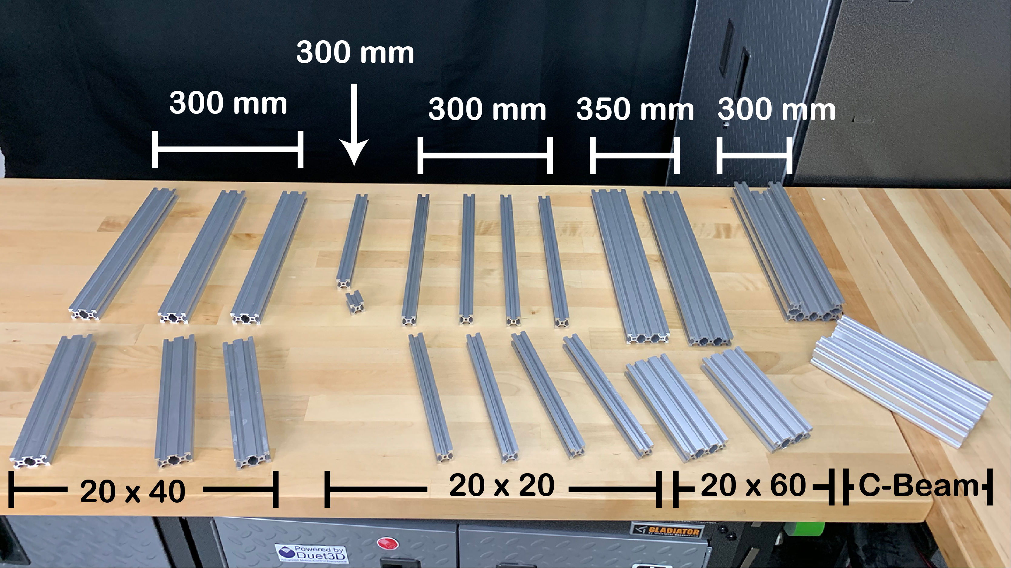 Cutting V-Rail for Zidex Build